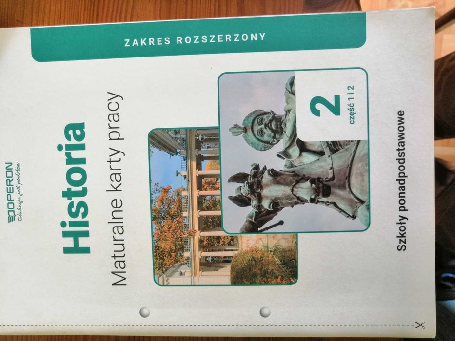 Historia. Maturalne Karty Pracy 2. Wydawnictwo Operon. Część 1 i 2.