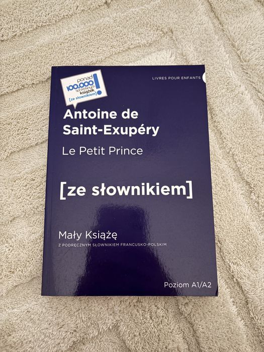 Mały Książe po francusku (Le Petit Prince) ze słownikiem, stan idealny