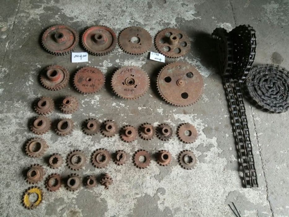 Звездочка шаг=15,75 Z=58/48/45/35/32/23/20/19/18/16/15/12 цепь двойная