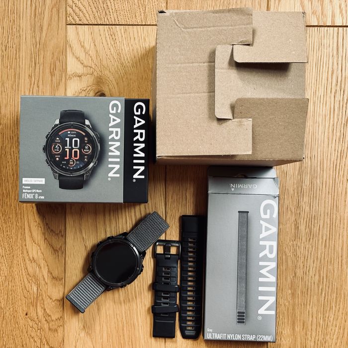 Garmin Fenix 8 47 mm, Sapphire Carbon Grey, Titanium, gwarancja