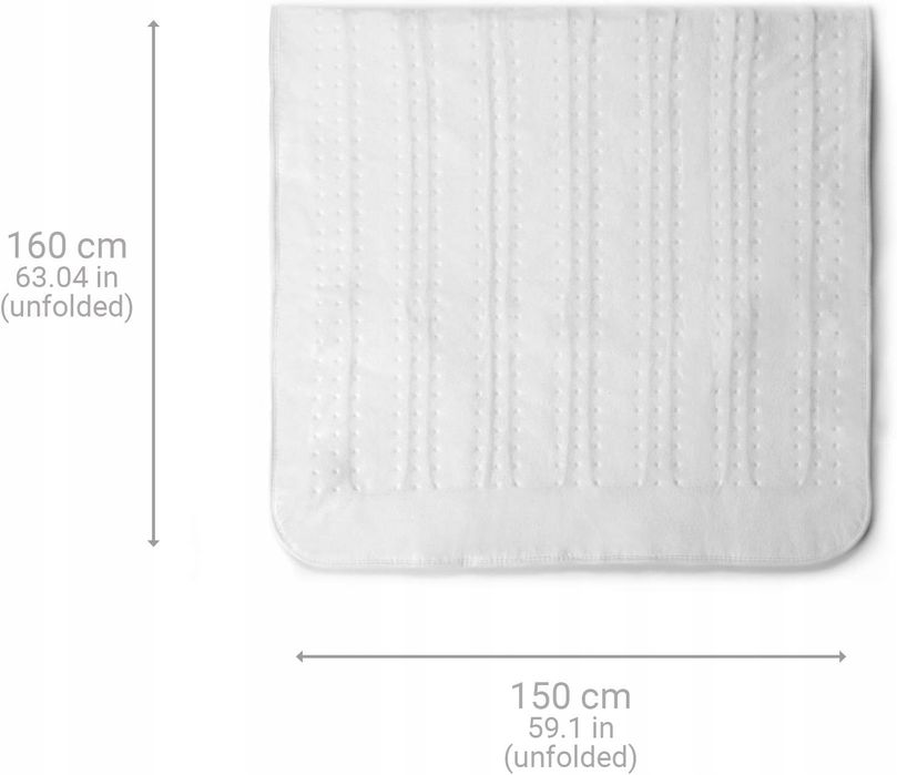 Mata Elektryczna Na Łóżko Medisana Hu 676 Biała 150X160 Cm