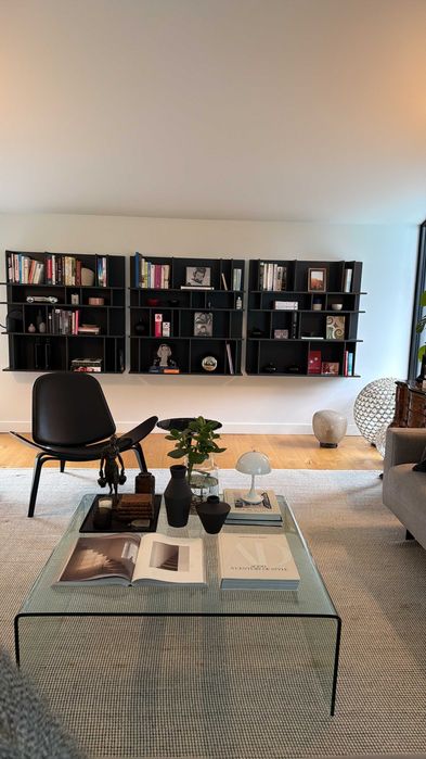 BoConcept Sistema de Prateleiras de Parede cor Carvao x 3.