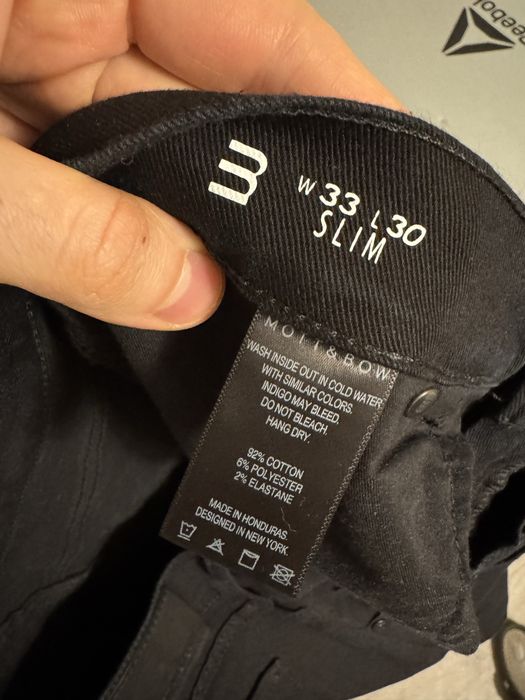 Mott & Bow Slim Black Jeans W33 L30