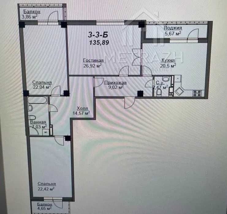 Продам 4к квартиру ЖК Резиденция! Лучшая планировка! (22436)