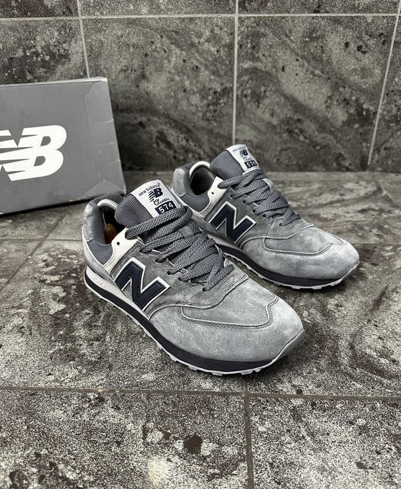 !SALE! New Balance 574 Gray/Navy 36 37 38 39 40 41 42 43 44 45 46 nb