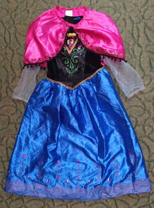Карнавальное платье принцессы Анны Холодное сердце на 7-8 года Дисней