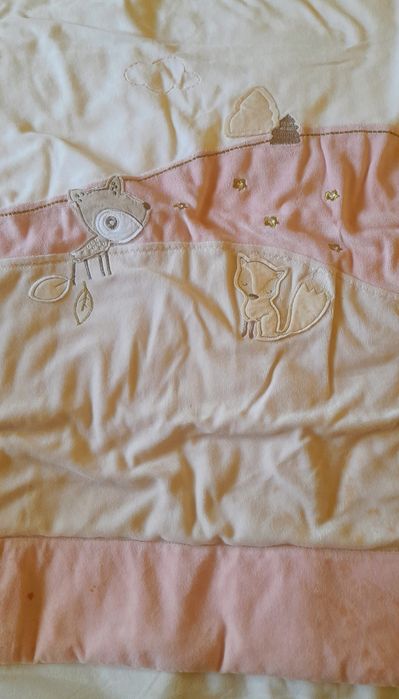 Manta para bebé em veludo 85x70 cm - Bom estado