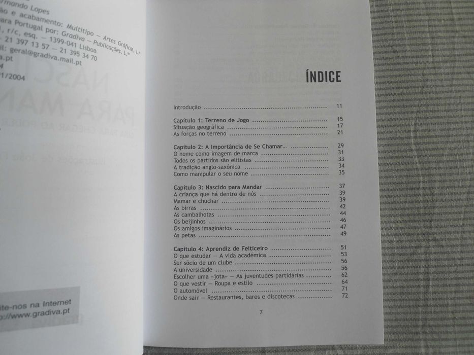 Nascido para Mandar de José de Pina