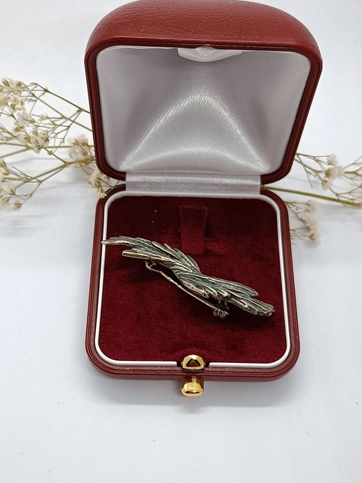 Pokaźna broszka ze srebra, srebro 925 G-5