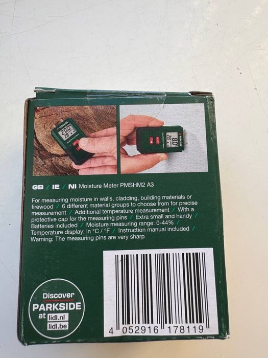 Цифровий голковий вимірювач вологи parkside