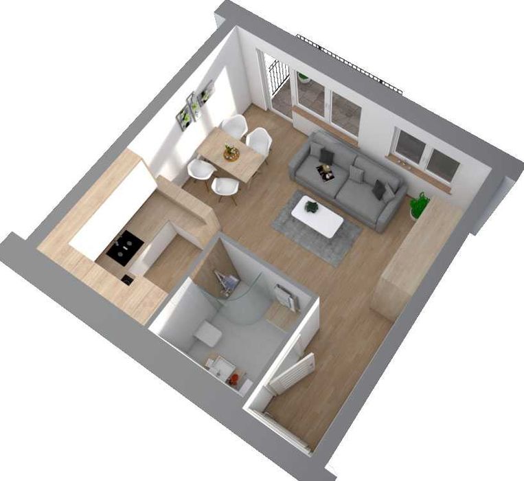 Kawalerka 1 piętro.