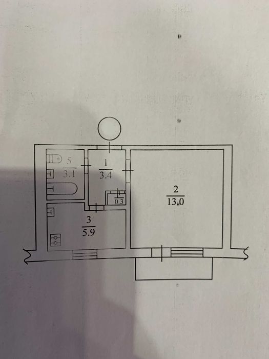 1-кімн. квартира по вул.Хотинській