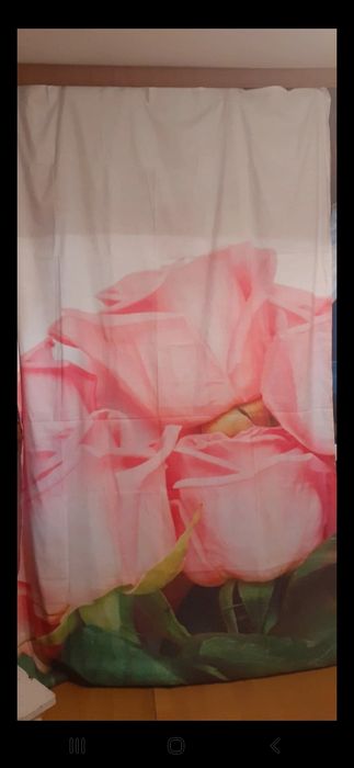 Zasłony róża cieniowane 3d 250x156cm