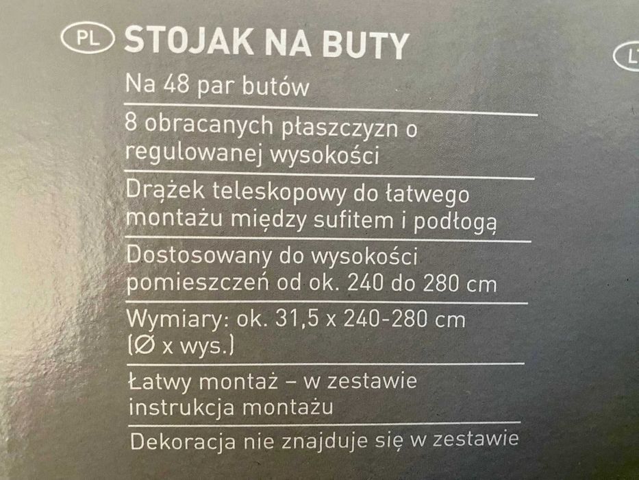 Stojak na buty 48 par Livrano