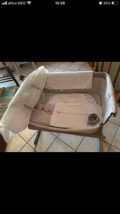 Berço Chicco Co-Sleeping Next2Me Dove Grey Usado como Novo