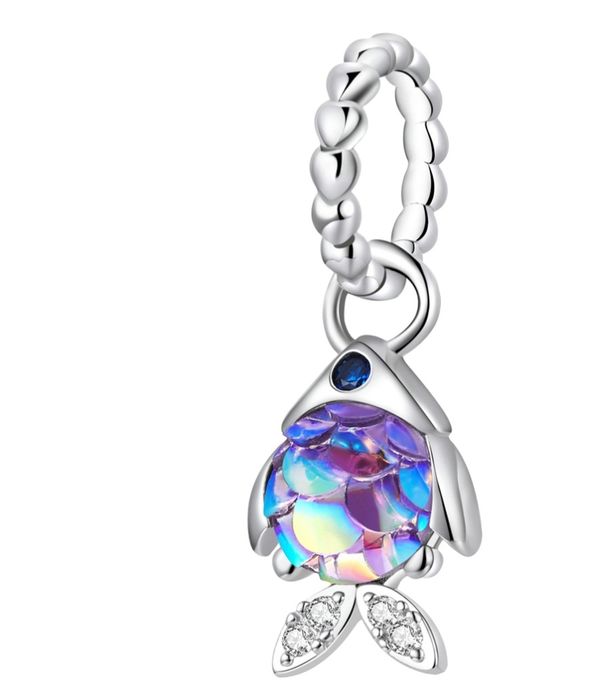 Charms holograficzna rybka