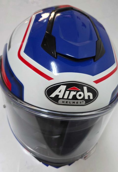 Capacete AIROH ST501 Azul, Branco e Vermelho T.S