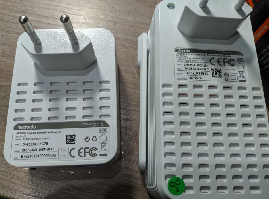 Комплект адаптерів Powerline Tenda PH5 AV1000 (P3 1 шт., PA6 1 шт.)