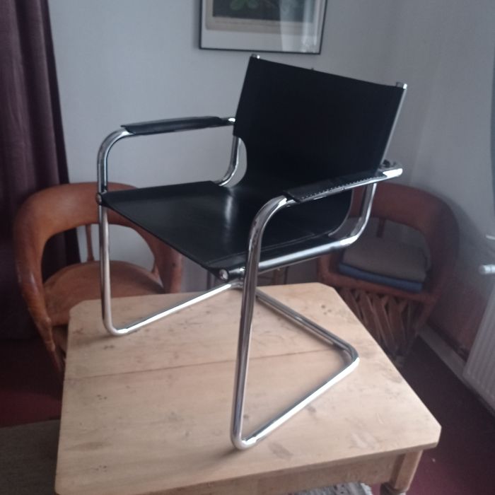 Fotele krzesła skórzane Bauhaus 2szt