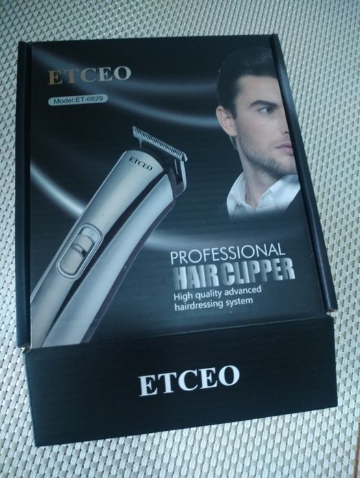 Машинка для стрижки ETCEO Pro. Безпровідна, акумулятор. 3-6-9-12мм.