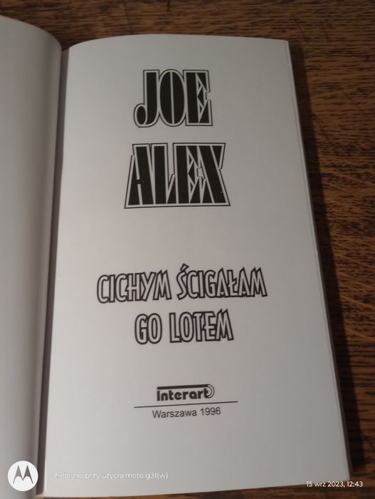 Cichym ścigałam go lotem. Joe Alex