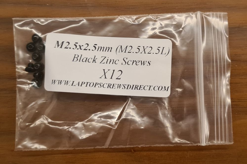 12 Black Philips Screws M2.5x2.564585238356867121