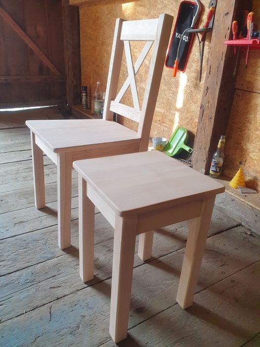 Taborety jesionowe nowe sprzedam