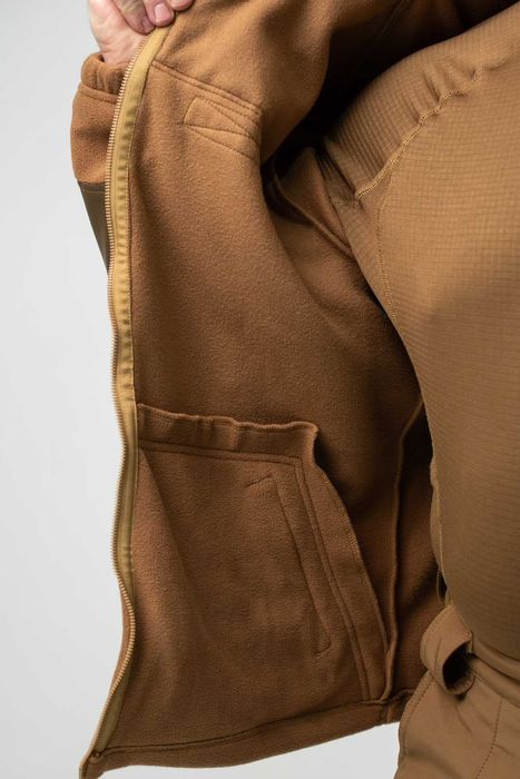 Тактична флісова кофта Військова чоловіча фліска Койот 44-60р Military