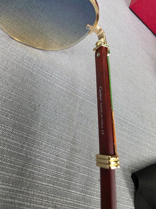 Komplet okulary przeciwsłoneczne Cartier męskie pudełko premium
