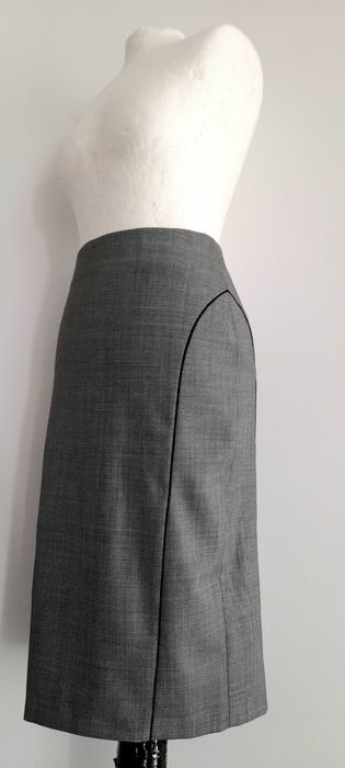 NOWA Wełniana długa midi spódnica wełna jesień zima 36 s 34 xs święta