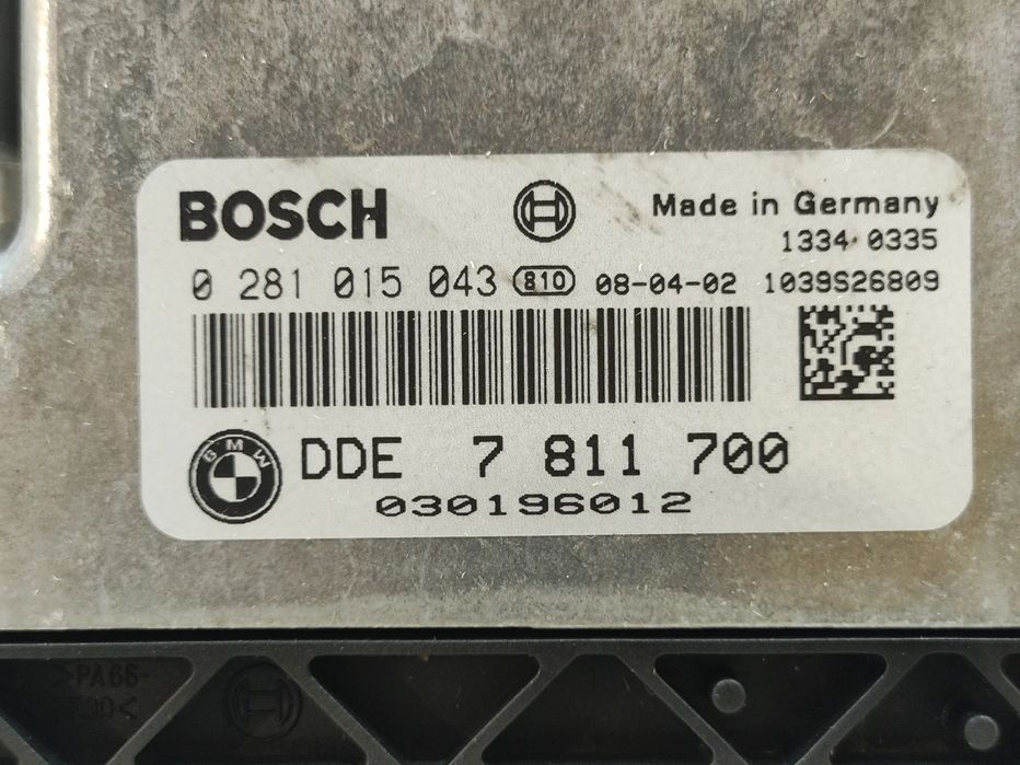 CENTRALINA ECU MOTOR BOSCH BMW 0281015043 13617811700 7811700 SERIE 3