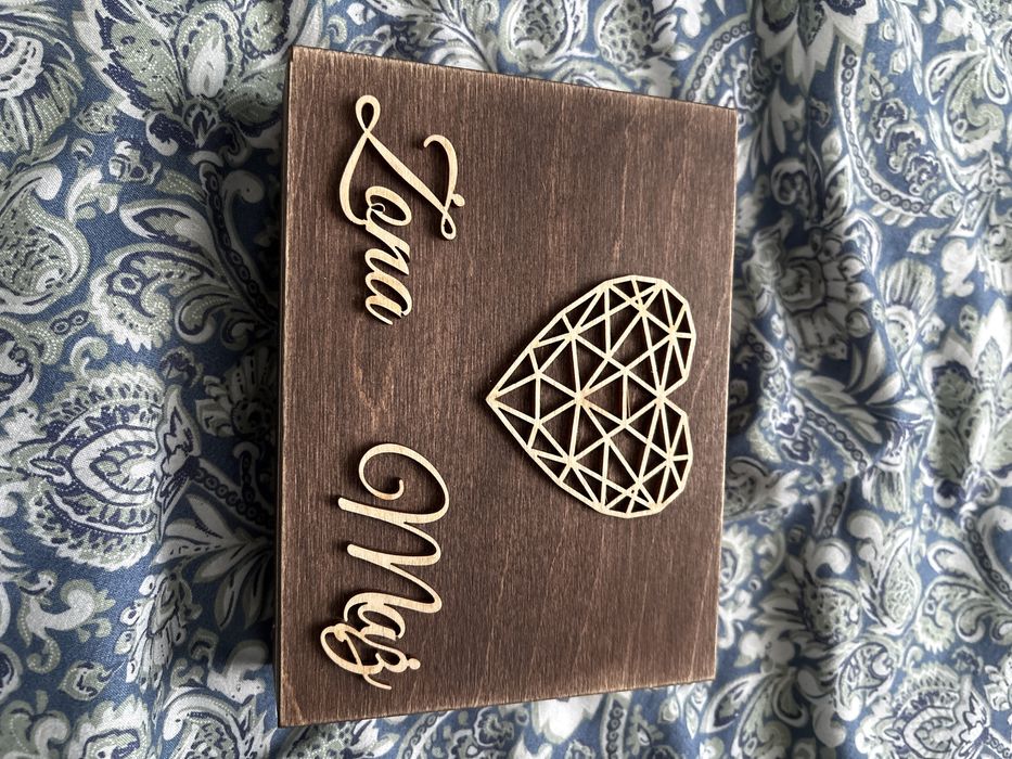 Skrzynka na koperty i pudełko na obraczki