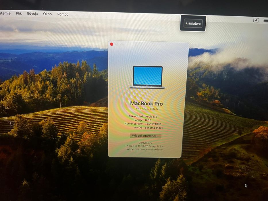 MacBook Pro 13” 2022 – mało używany + myszka Apple + etui
MacBook Pro