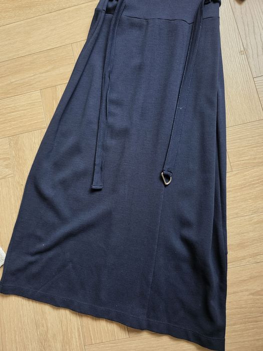 Esprit sukienka granatowa dopasowana biurowa