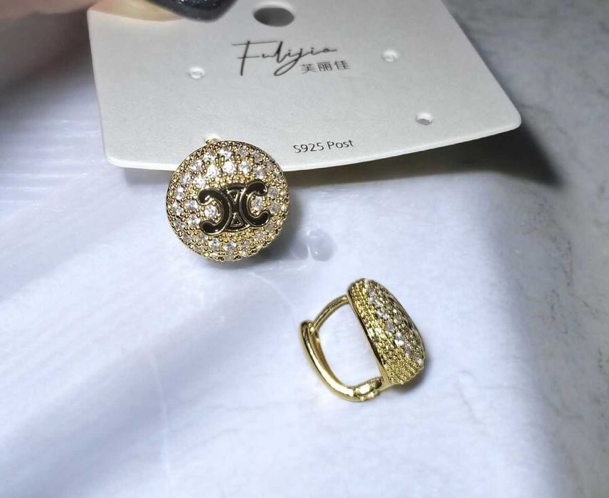 Стильні якісні сережки Celine