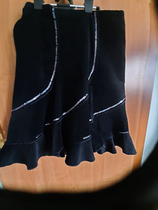 Юбка вельветова з паєтками