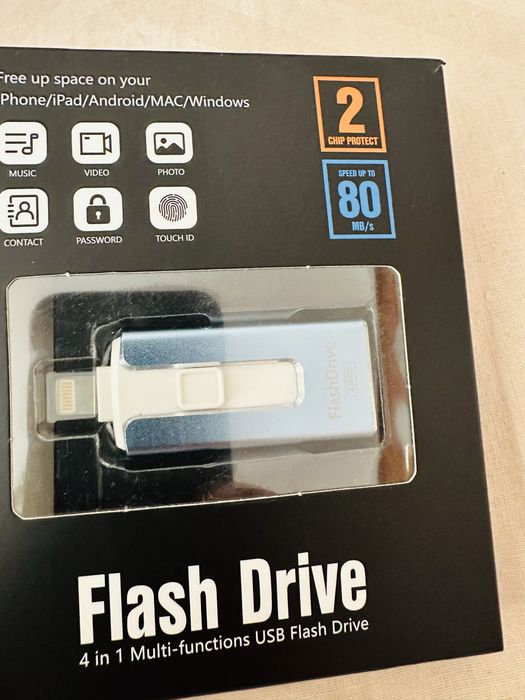 Флеш накопичувач для iPhone,  флешка USB Type-C памʼять 256