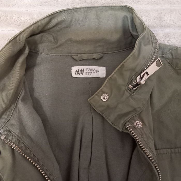 Куртка, ветровка, парка хлопок, натуральная ткань, H&M, 146, 10-11