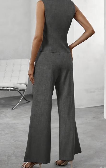 Komplet damski spodnie + kamizelka  S