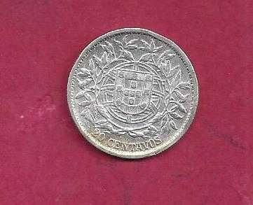 Republica   20    Centavos  1916    Prata