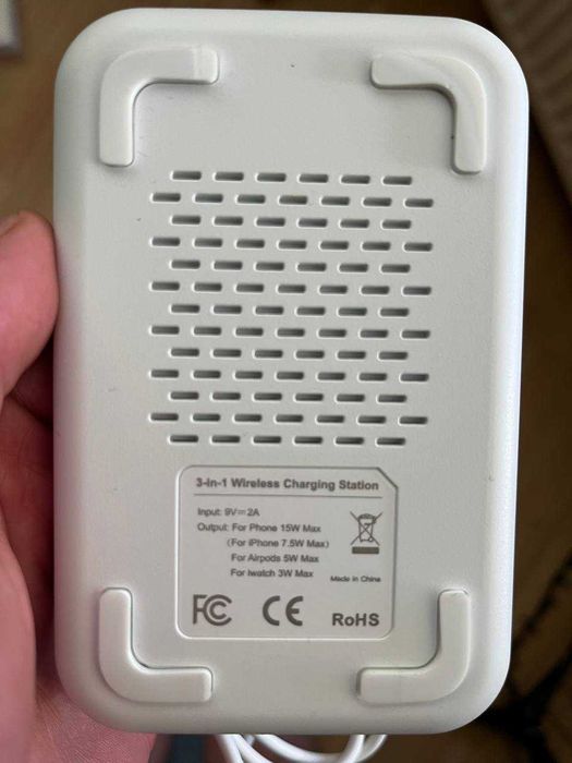 Бездротова зарядка 3-в-1 | Wireless Charging Station | 15W