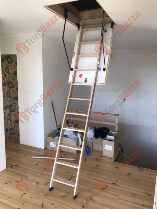 Сходи на горище з БУКА найвищої якості! Утеплена кришка!