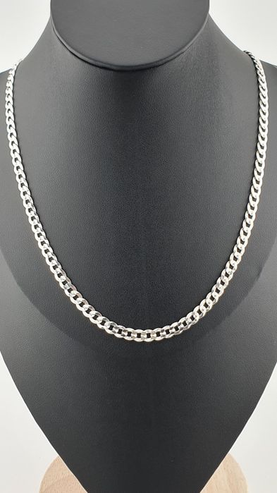 Łańcuszek DŁUGI 70cm srebrny pancerka szer.4mm 9g pr.925