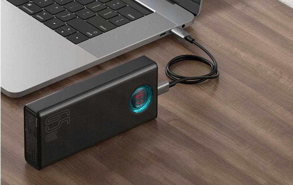 Powerbank Baseus solidny 30000mAh moc 65W wyświetlacz LED pięć portów