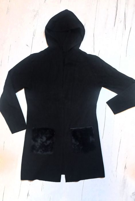 Ciepły sweter pluszowe kieszenie