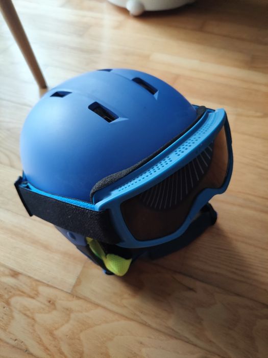 Kask narciarski dzieciecy XS 48-52 + gogle