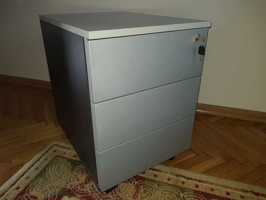 Szafka kontener biurowy na kółkach Mikomax - stan idealny - 2 sztuki