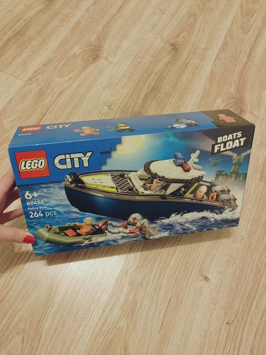 Nowe lego city zestaw 60456 pościg łodzią policyjną super na prezent