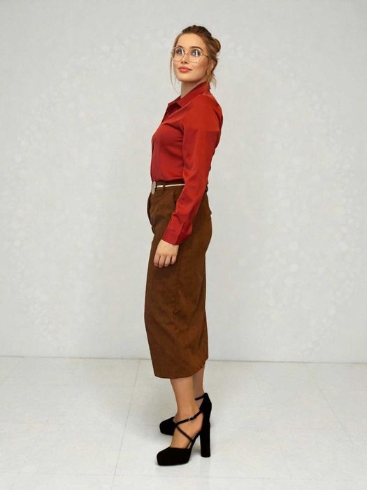Elegancka czerwona koszula