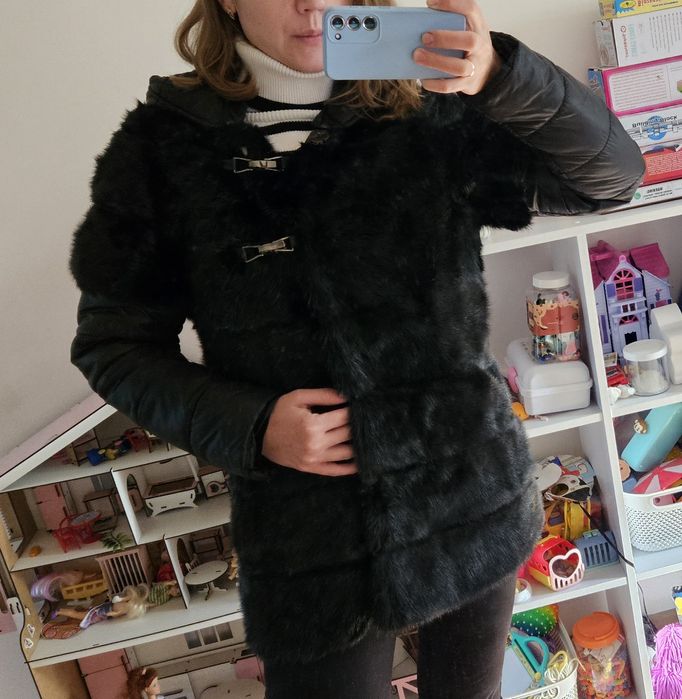 Норкова шуба-жилет